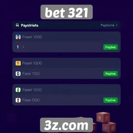 Opcões de pagamento disponíveis no bet 321